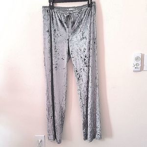 PJ Salvage drawstring grey velveteen pants size M